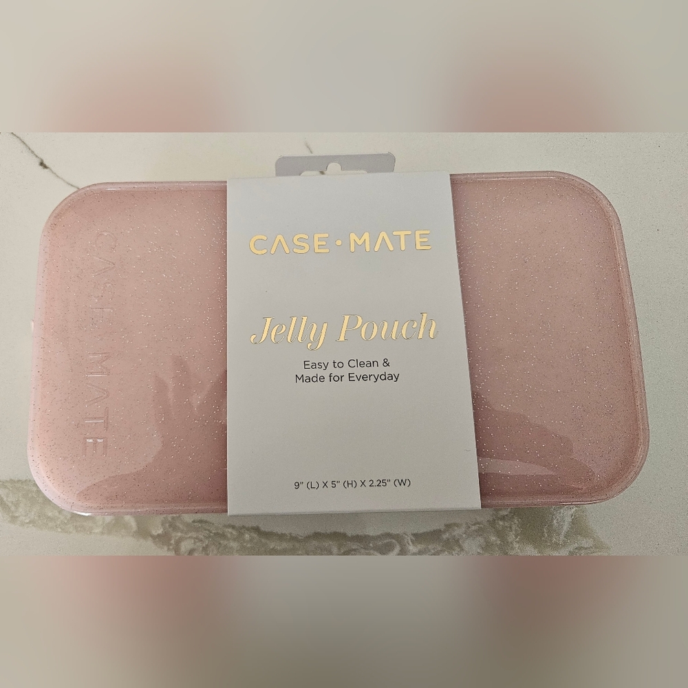 Case-Mate Glittery Pink Travel Pouch